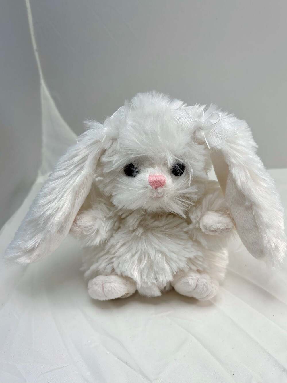 Bukowski Soft Toys White Beauty Bunny Rabbit Plush with Bows